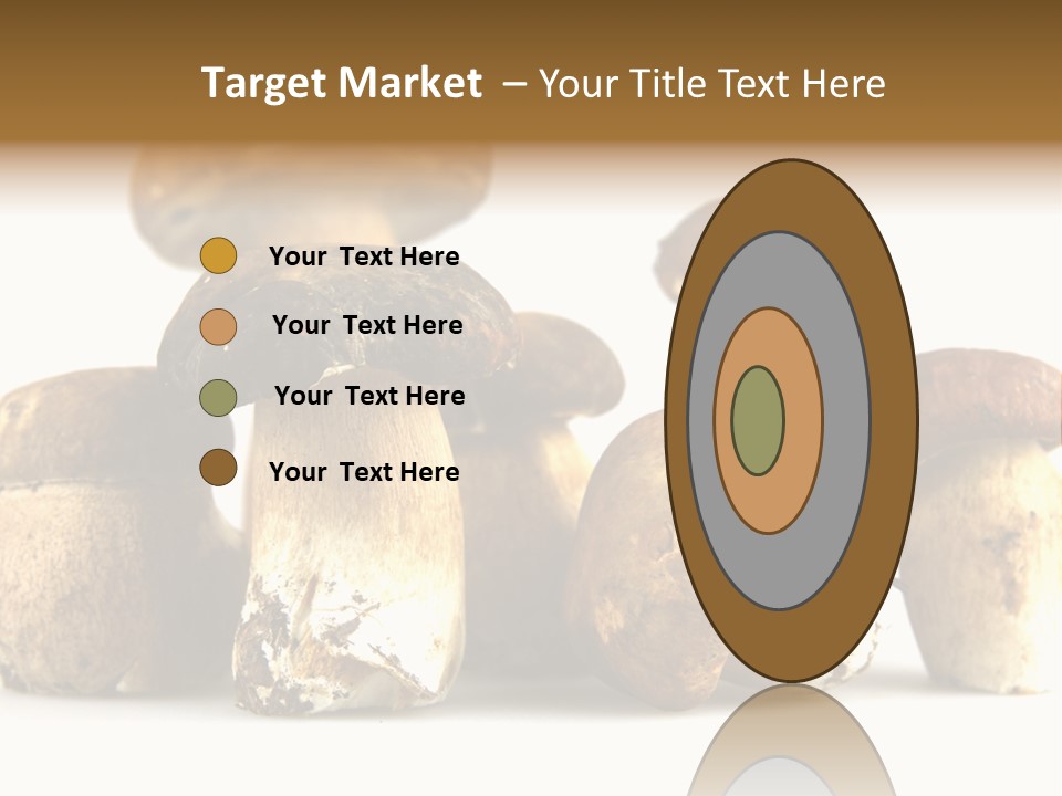 Mushrooms Steak Grow PowerPoint Template