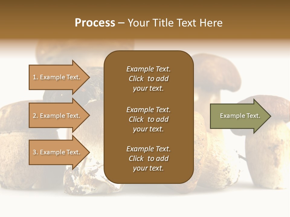 Mushrooms Steak Grow PowerPoint Template