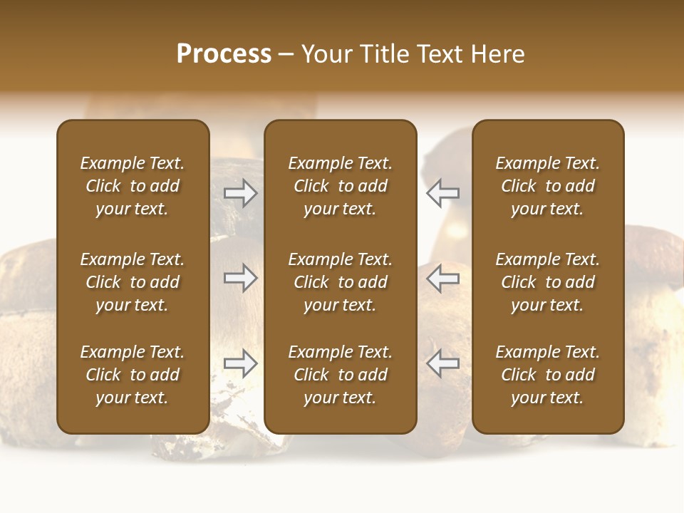 Mushrooms Steak Grow PowerPoint Template