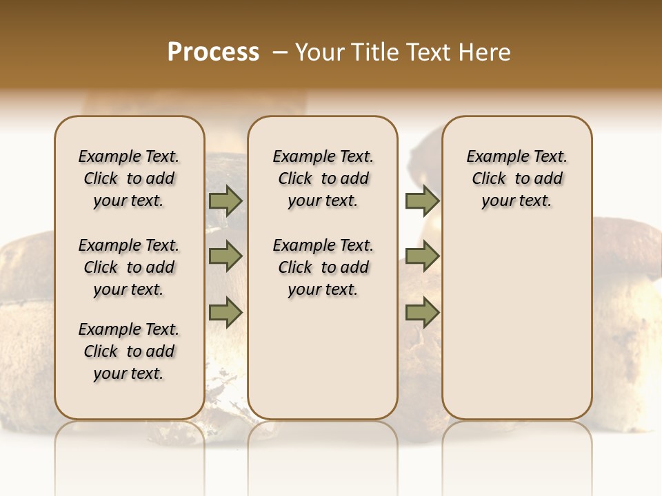 Mushrooms Steak Grow PowerPoint Template