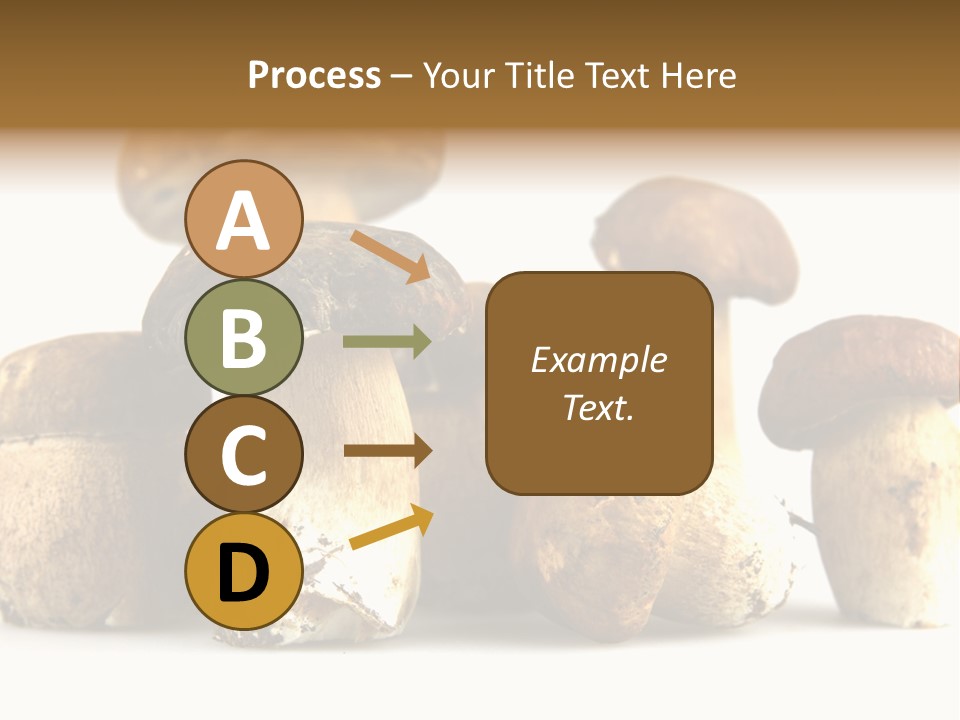 Mushrooms Steak Grow PowerPoint Template