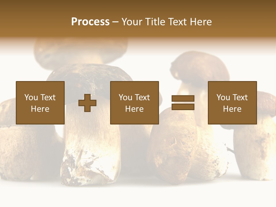 Mushrooms Steak Grow PowerPoint Template