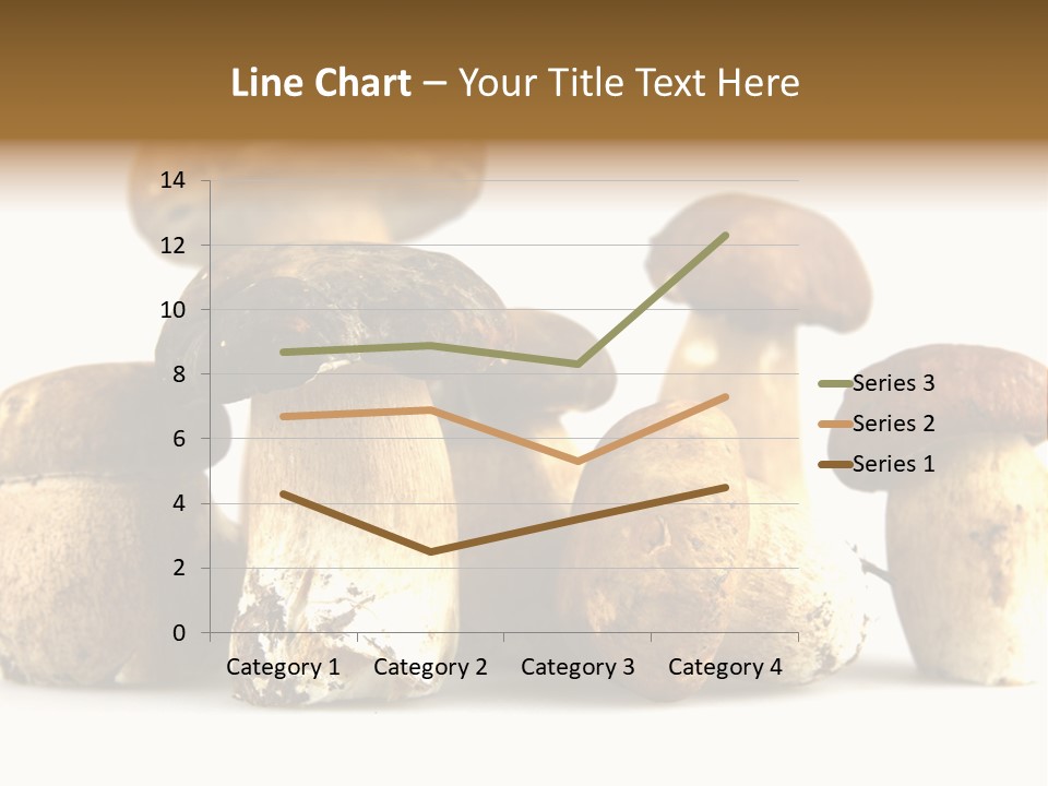 Mushrooms Steak Grow PowerPoint Template