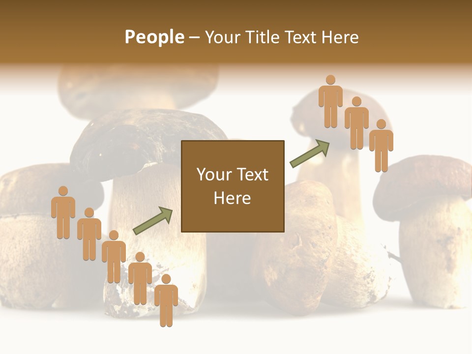 Mushrooms Steak Grow PowerPoint Template