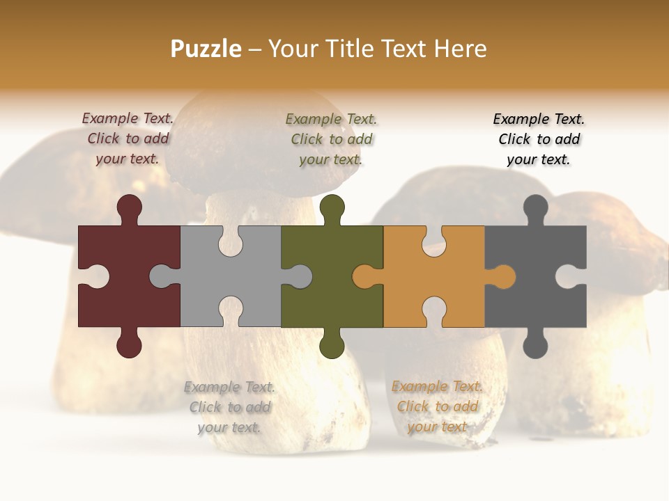 Fungus Porcino Cultivation PowerPoint Template