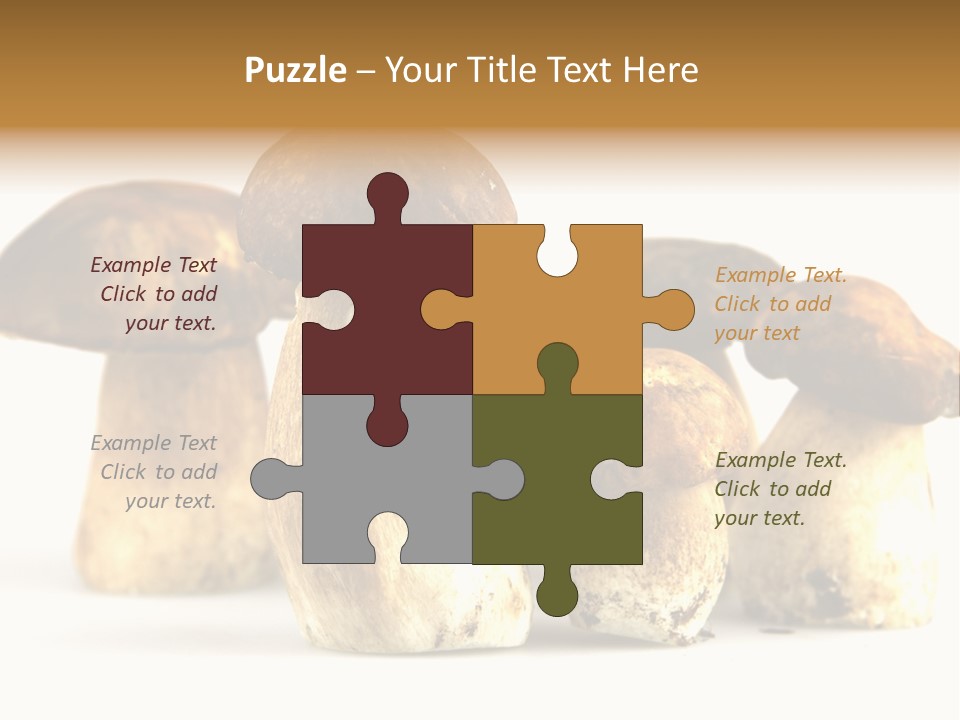 Fungus Porcino Cultivation PowerPoint Template