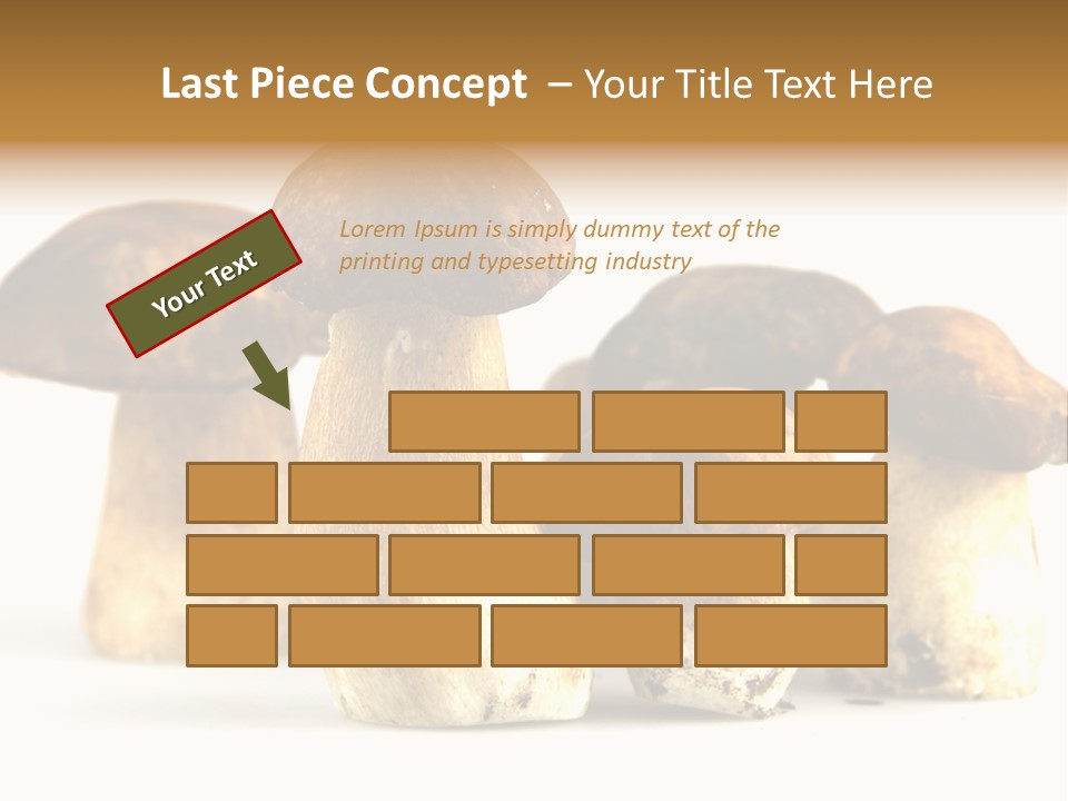 Fungus Porcino Cultivation PowerPoint Template