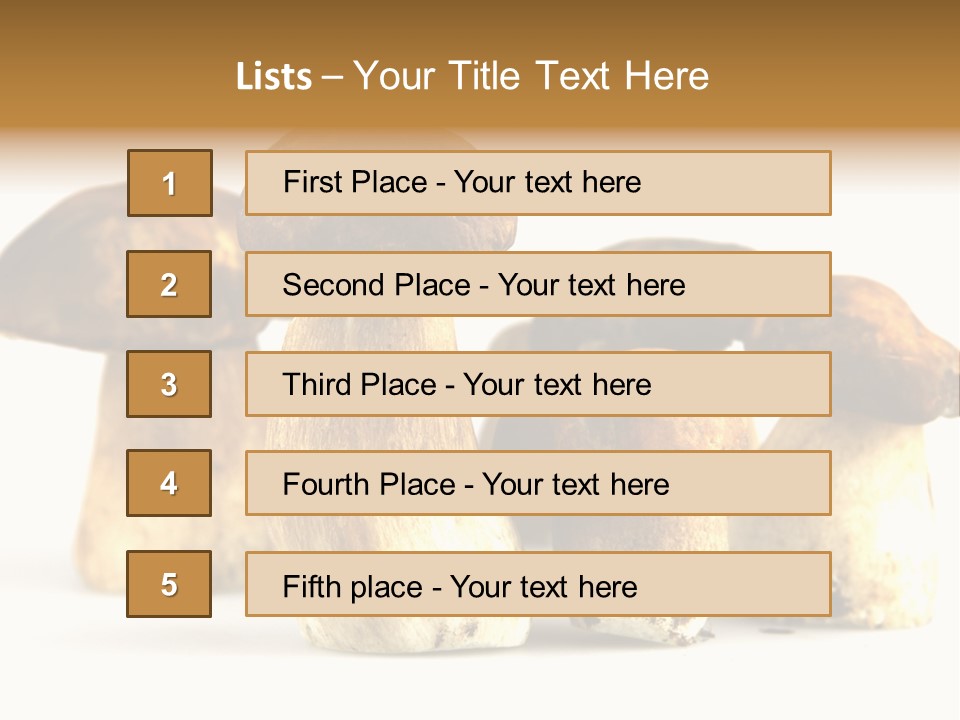 Fungus Porcino Cultivation PowerPoint Template