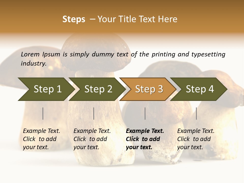 Fungus Porcino Cultivation PowerPoint Template