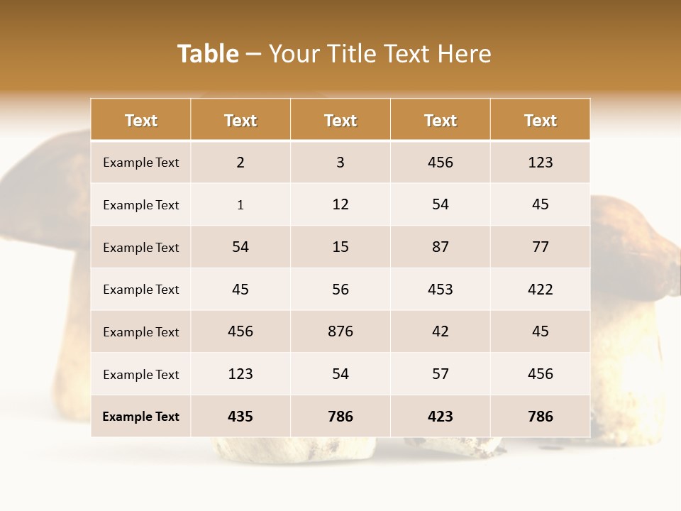 Fungus Porcino Cultivation PowerPoint Template