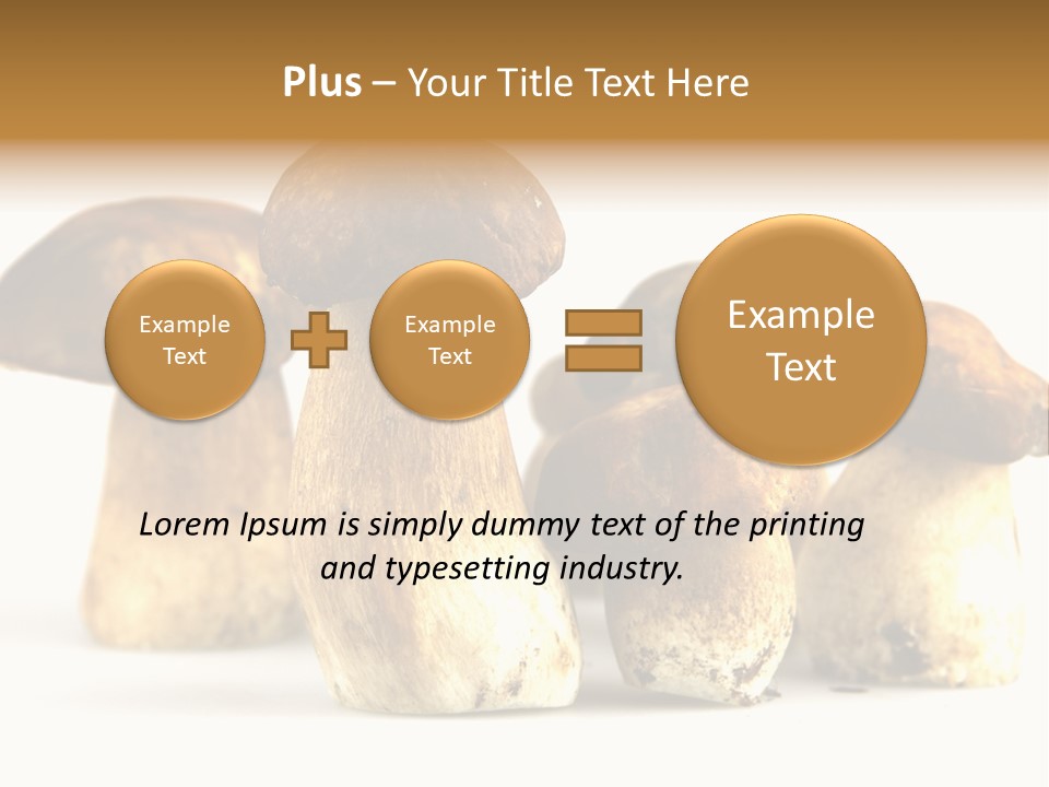 Fungus Porcino Cultivation PowerPoint Template