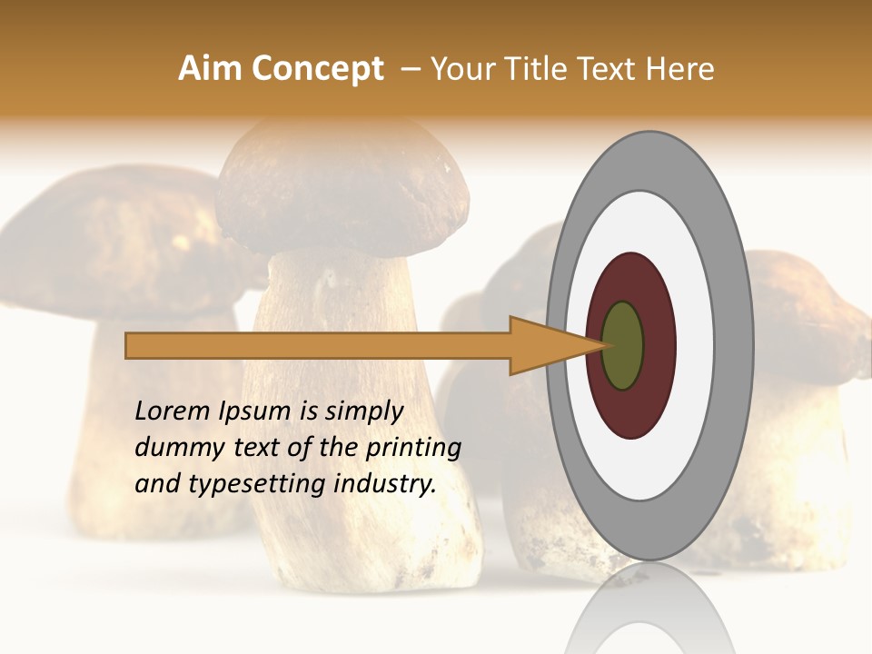 Fungus Porcino Cultivation PowerPoint Template