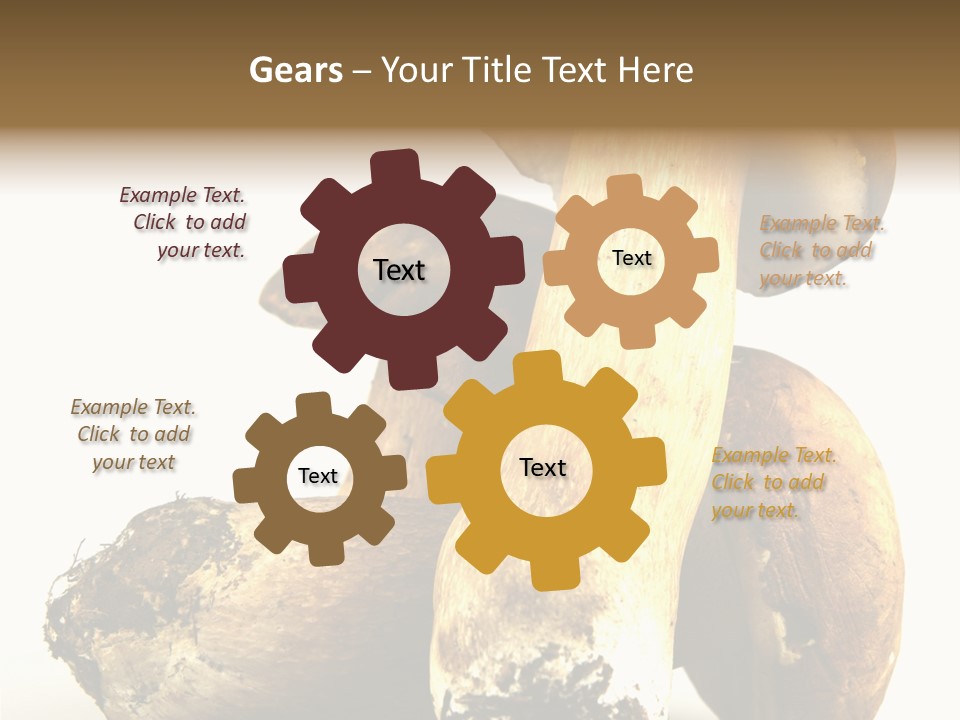 Food Mushroom Sauce PowerPoint Template