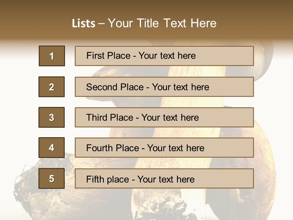 Food Mushroom Sauce PowerPoint Template
