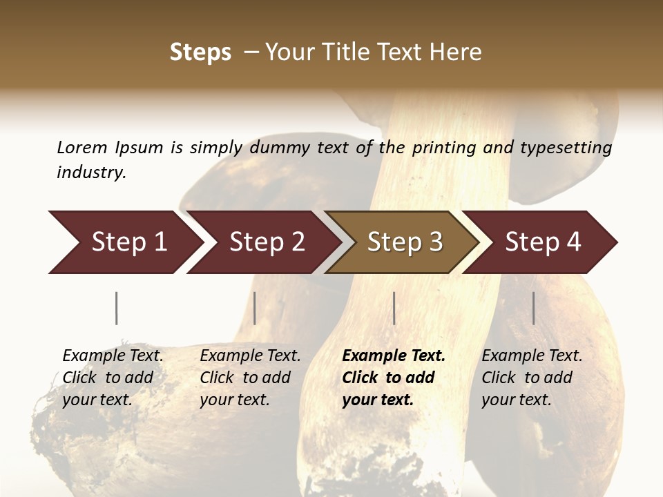Food Mushroom Sauce PowerPoint Template