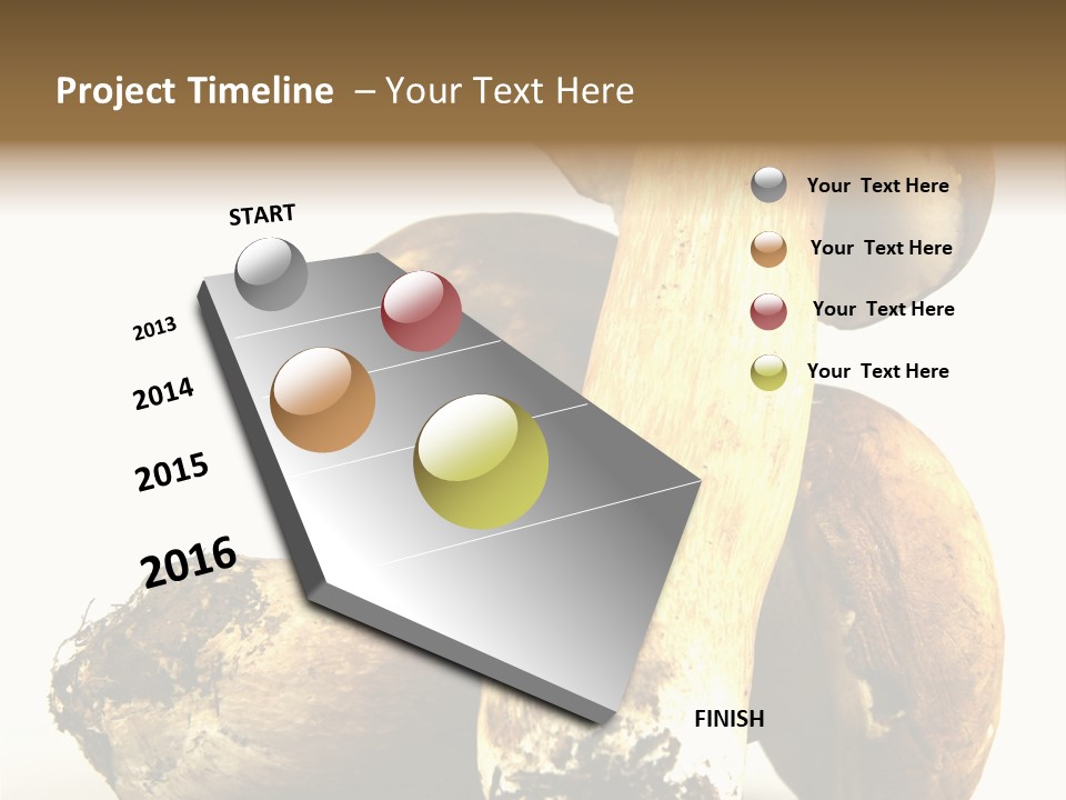Food Mushroom Sauce PowerPoint Template