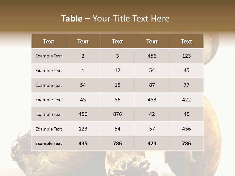 Food Mushroom Sauce PowerPoint Template