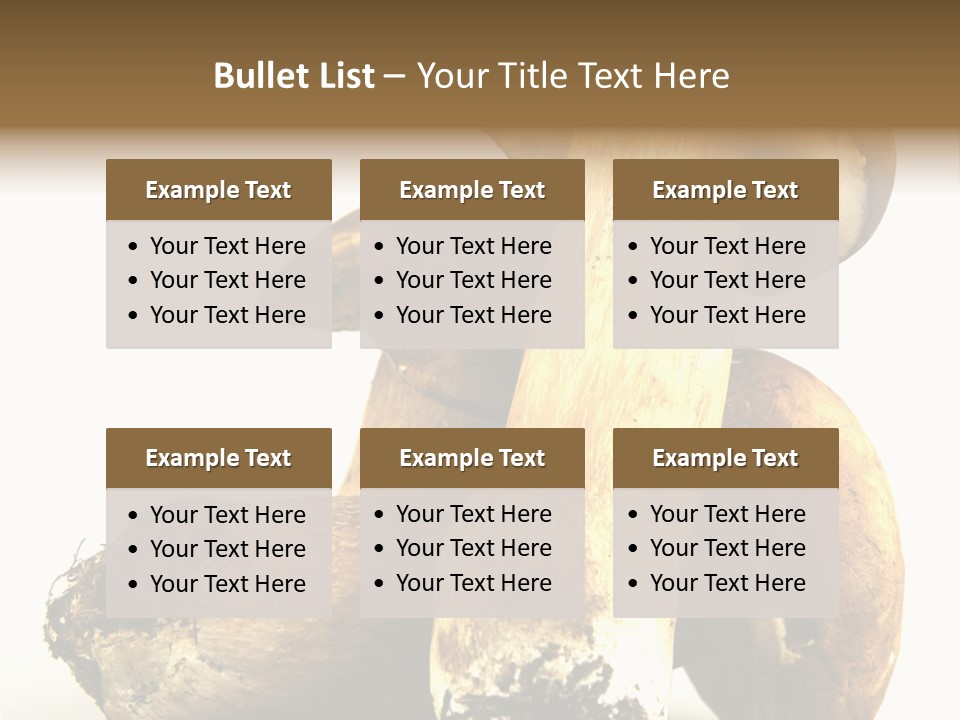 Food Mushroom Sauce PowerPoint Template