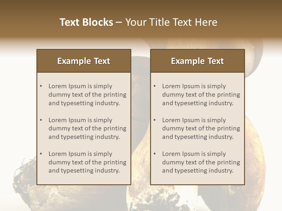 Food Mushroom Sauce PowerPoint Template