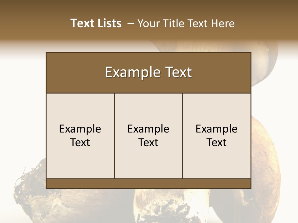 Food Mushroom Sauce PowerPoint Template