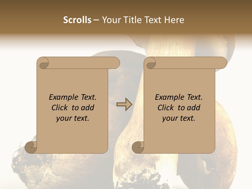 Food Mushroom Sauce PowerPoint Template