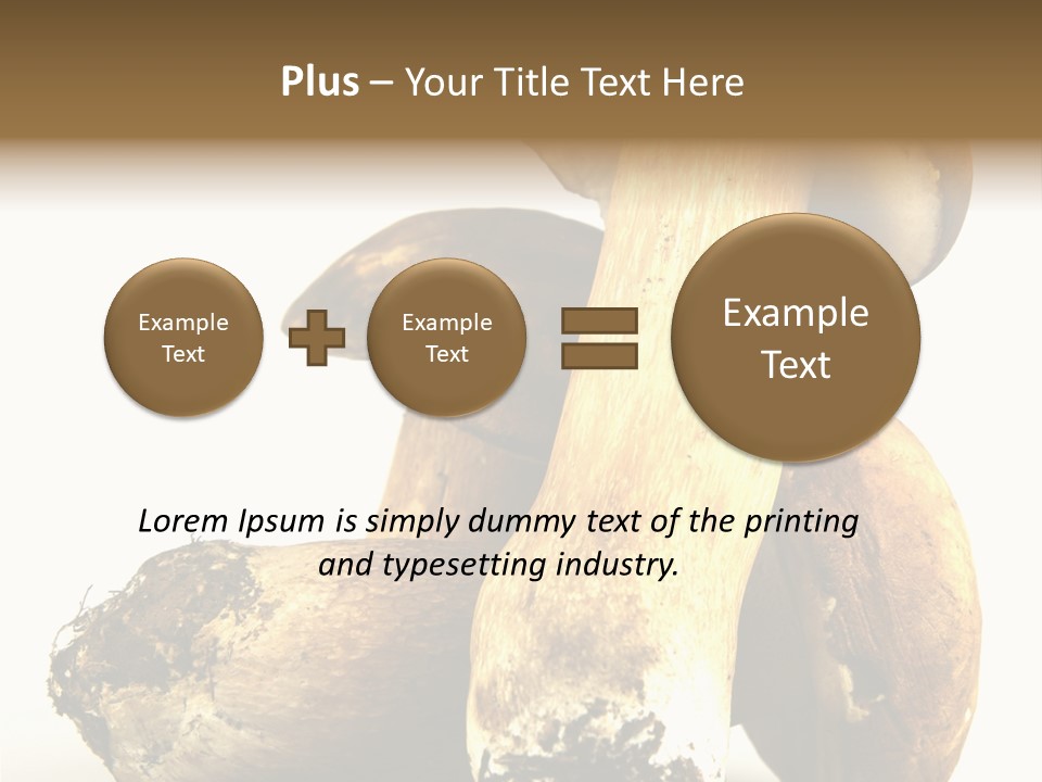 Food Mushroom Sauce PowerPoint Template
