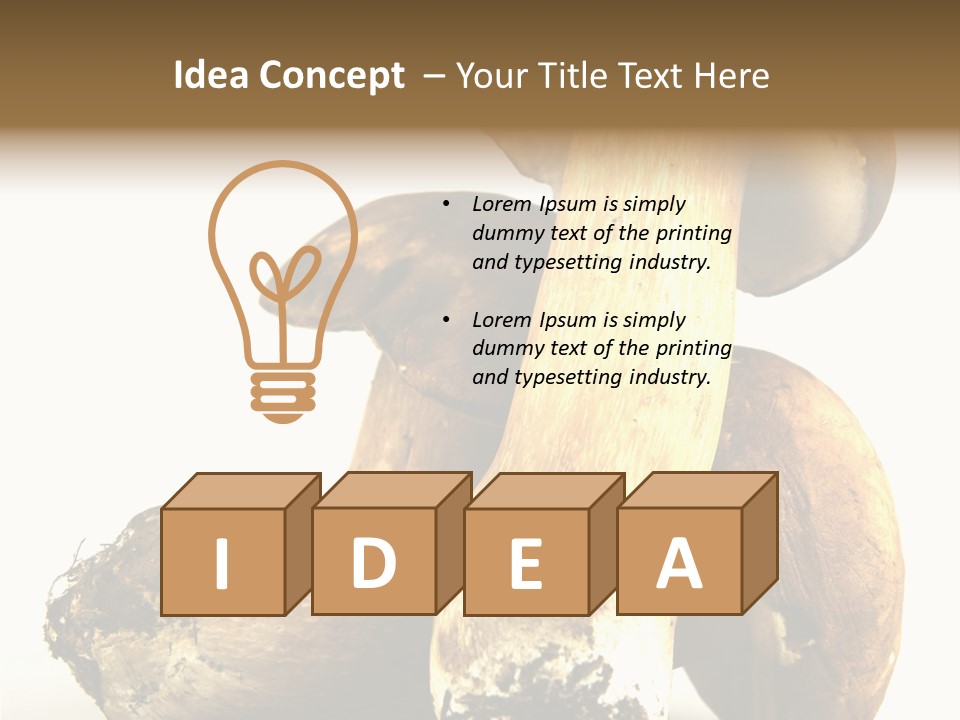 Food Mushroom Sauce PowerPoint Template