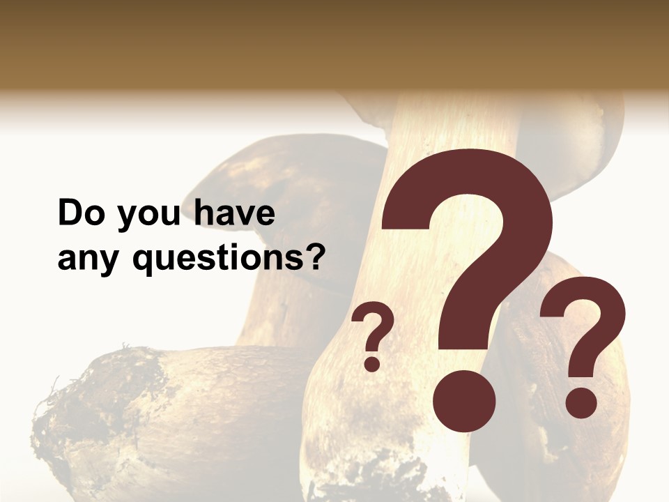 Food Mushroom Sauce PowerPoint Template