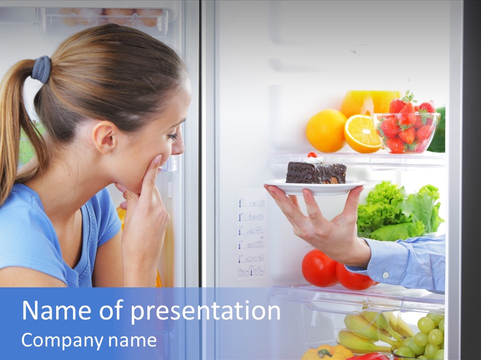 Choice Doubt Vegetarian Diet PowerPoint Template