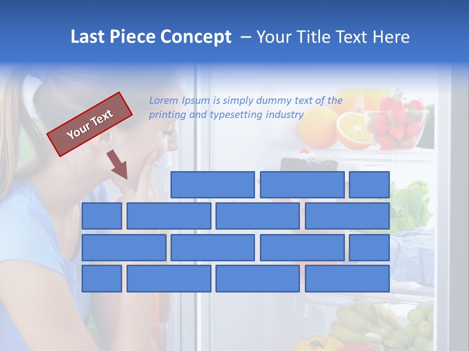 Choice Doubt Vegetarian Diet PowerPoint Template