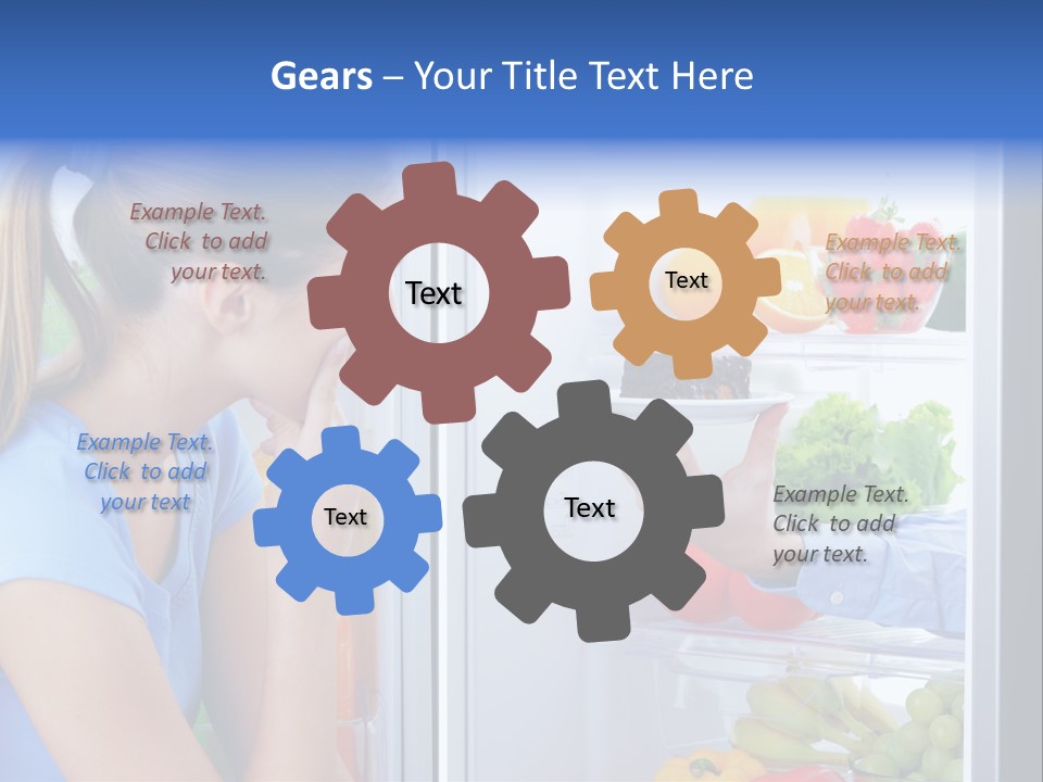 Choice Doubt Vegetarian Diet PowerPoint Template