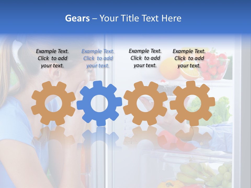 Choice Doubt Vegetarian Diet PowerPoint Template