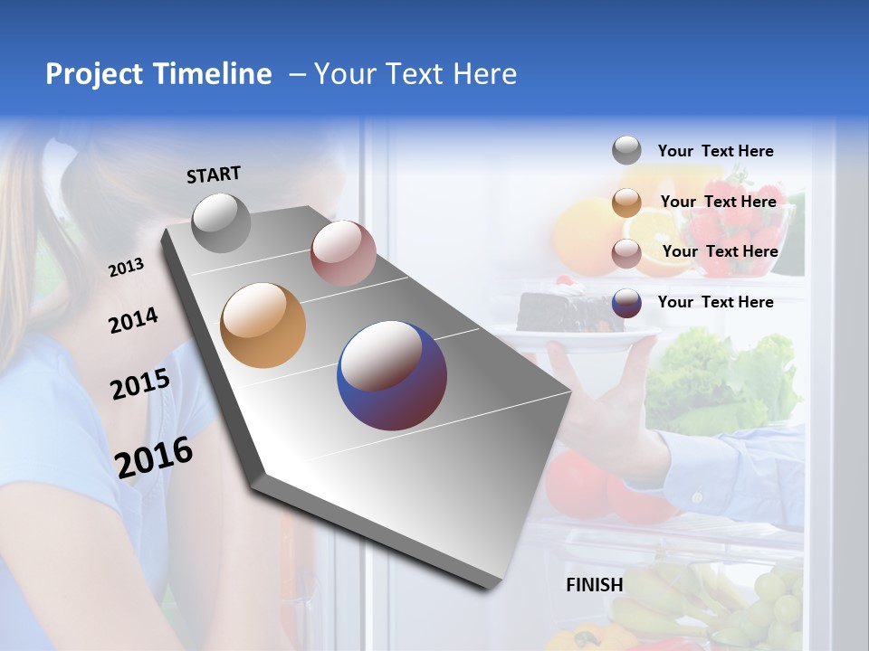 Choice Doubt Vegetarian Diet PowerPoint Template