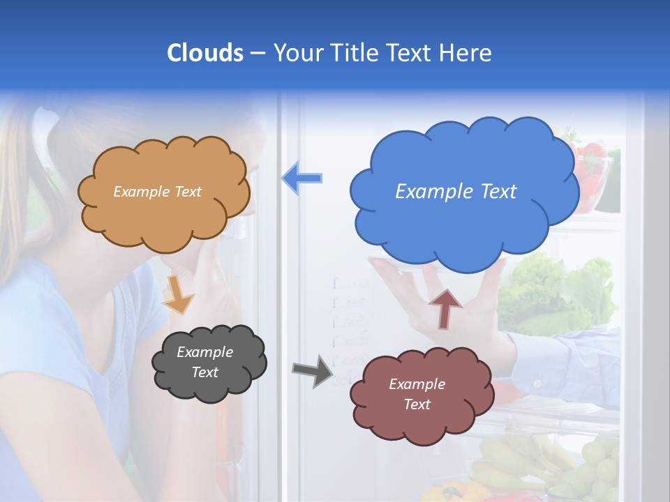 Choice Doubt Vegetarian Diet PowerPoint Template