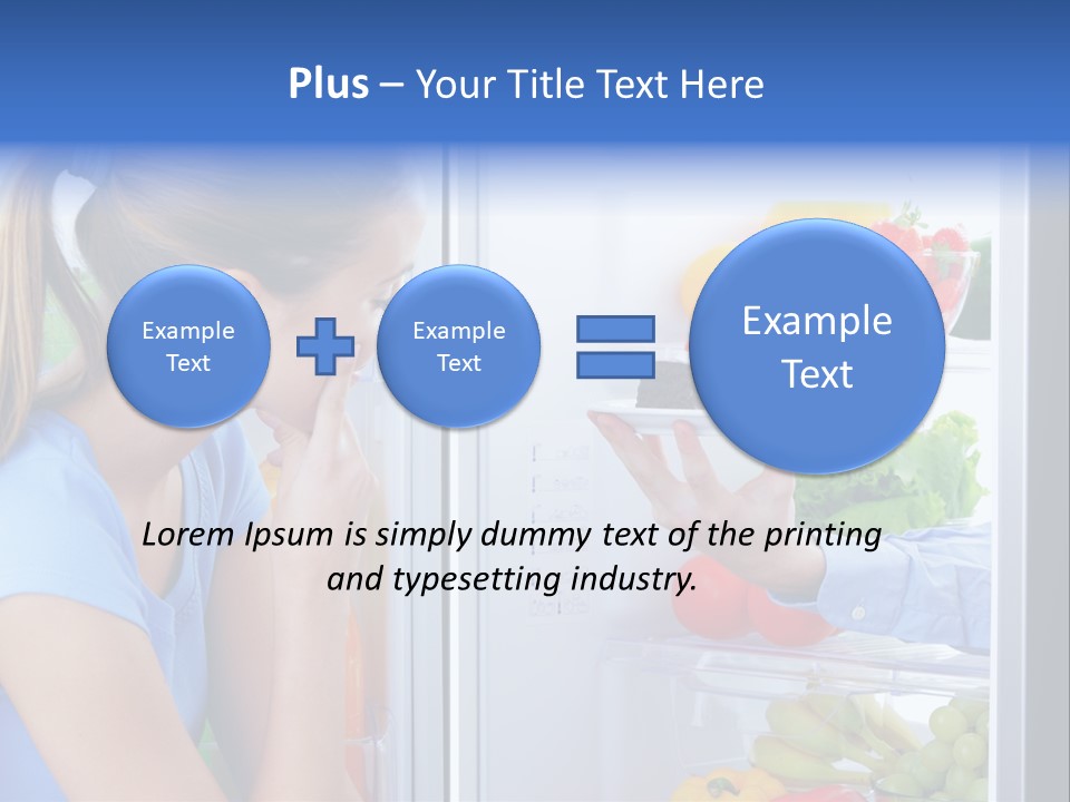 Choice Doubt Vegetarian Diet PowerPoint Template