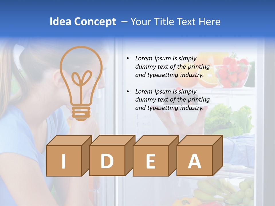 Choice Doubt Vegetarian Diet PowerPoint Template