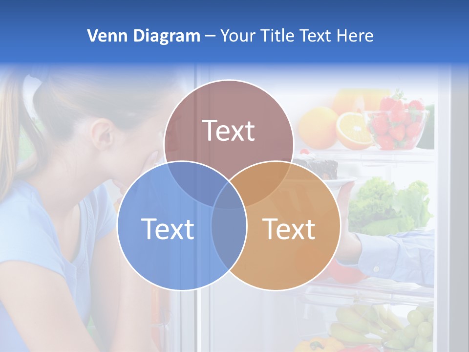 Choice Doubt Vegetarian Diet PowerPoint Template