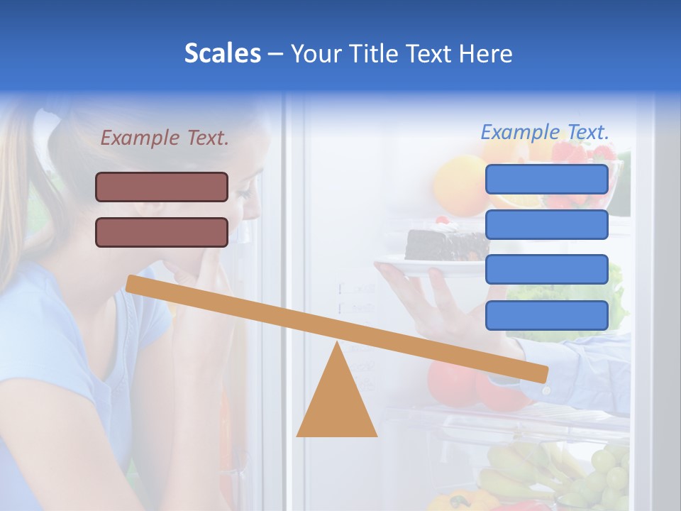 Choice Doubt Vegetarian Diet PowerPoint Template