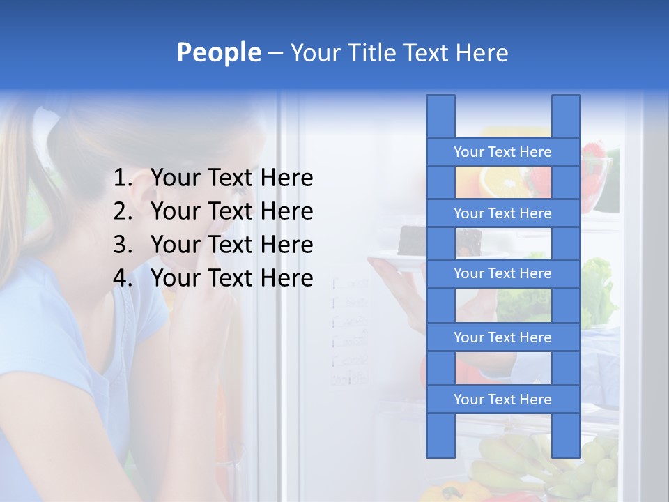 Choice Doubt Vegetarian Diet PowerPoint Template