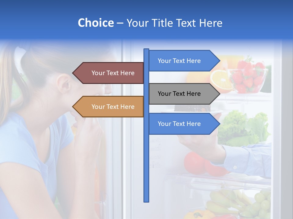 Choice Doubt Vegetarian Diet PowerPoint Template