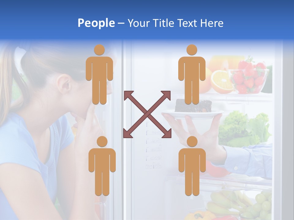 Choice Doubt Vegetarian Diet PowerPoint Template