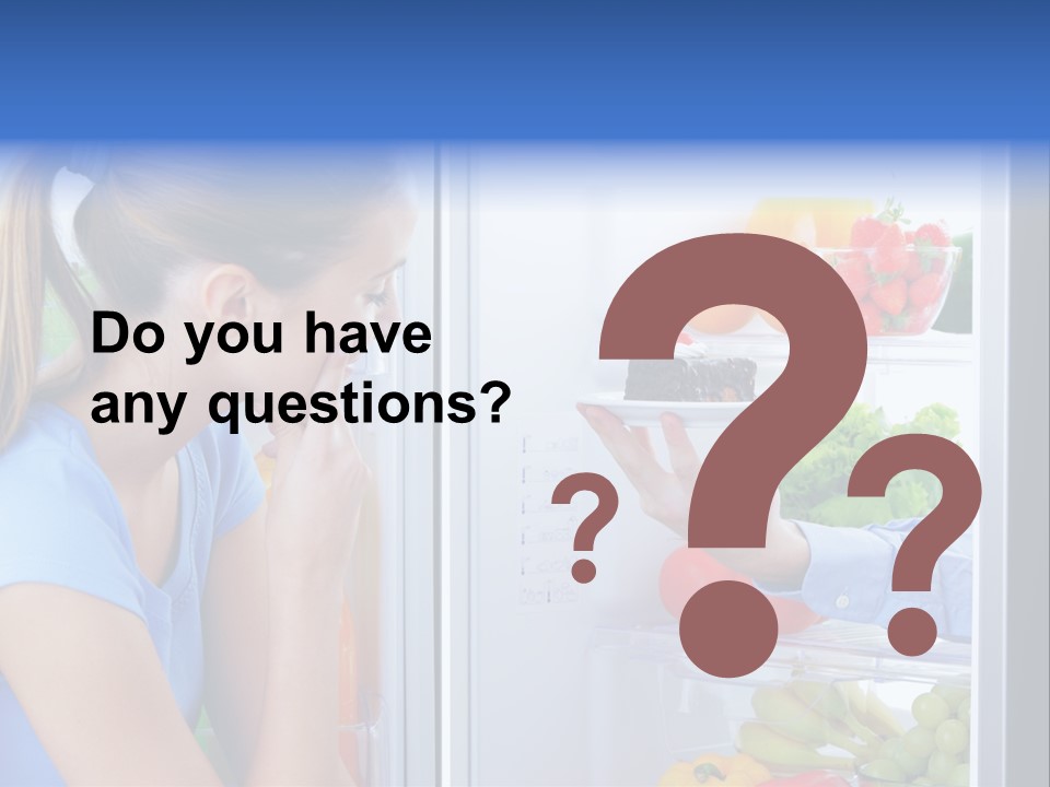 Choice Doubt Vegetarian Diet PowerPoint Template