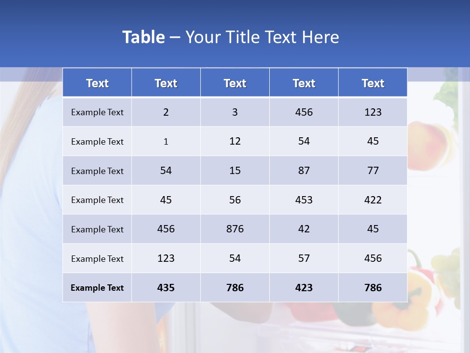 Colorful Smiling Young Woman PowerPoint Template