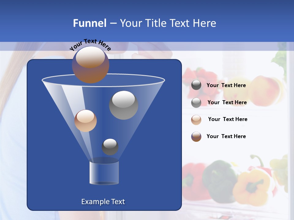 Colorful Smiling Young Woman PowerPoint Template