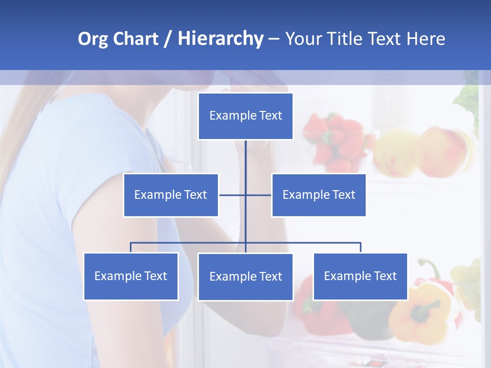 Colorful Smiling Young Woman PowerPoint Template