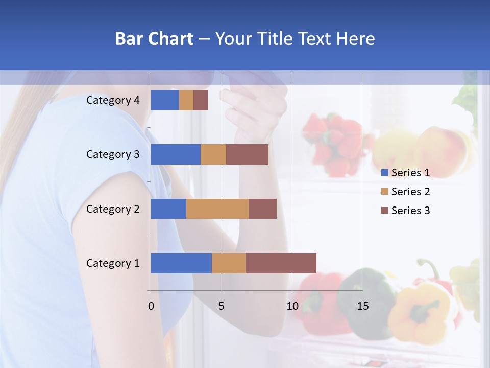 Colorful Smiling Young Woman PowerPoint Template