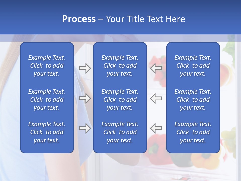 Colorful Smiling Young Woman PowerPoint Template