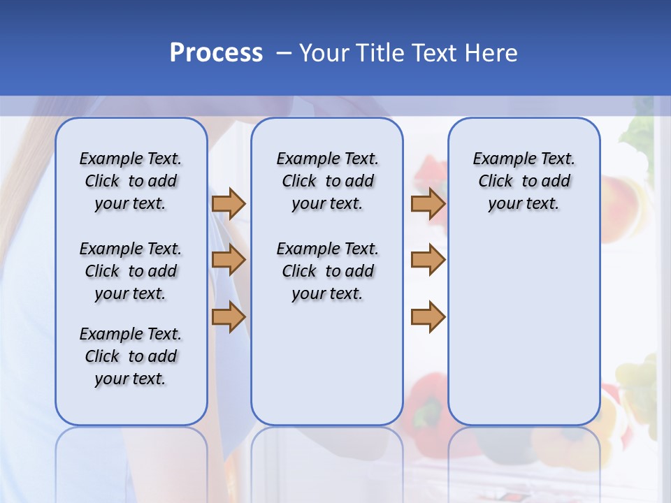 Colorful Smiling Young Woman PowerPoint Template