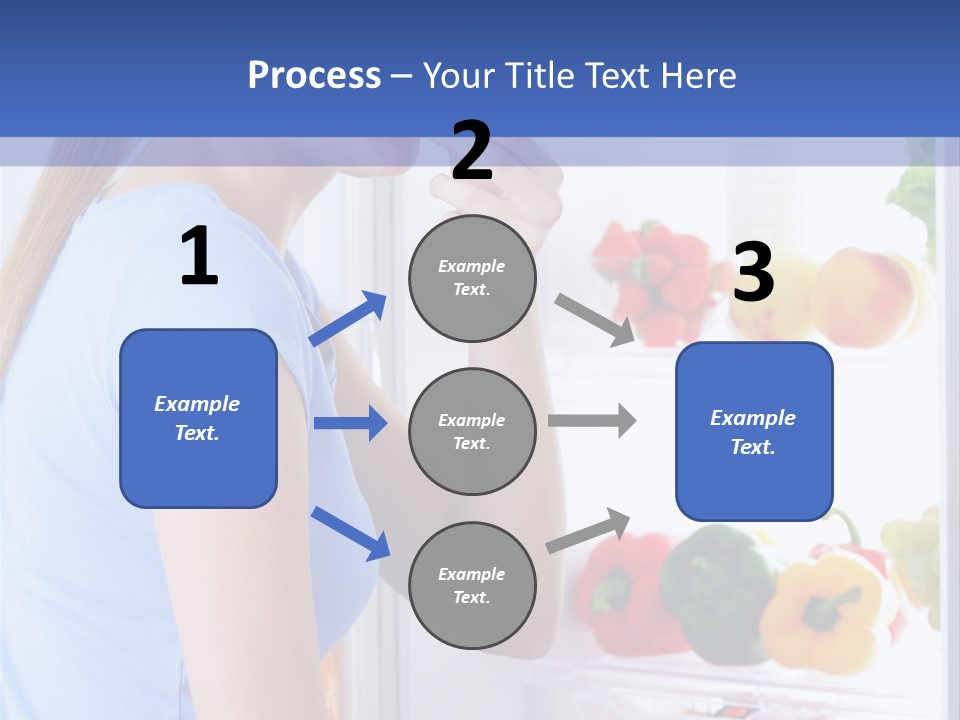 Colorful Smiling Young Woman PowerPoint Template