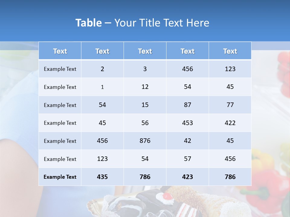 Young Woman Kitchen Home PowerPoint Template